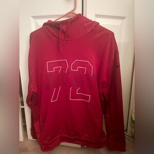 Nike hoodie, red, XS